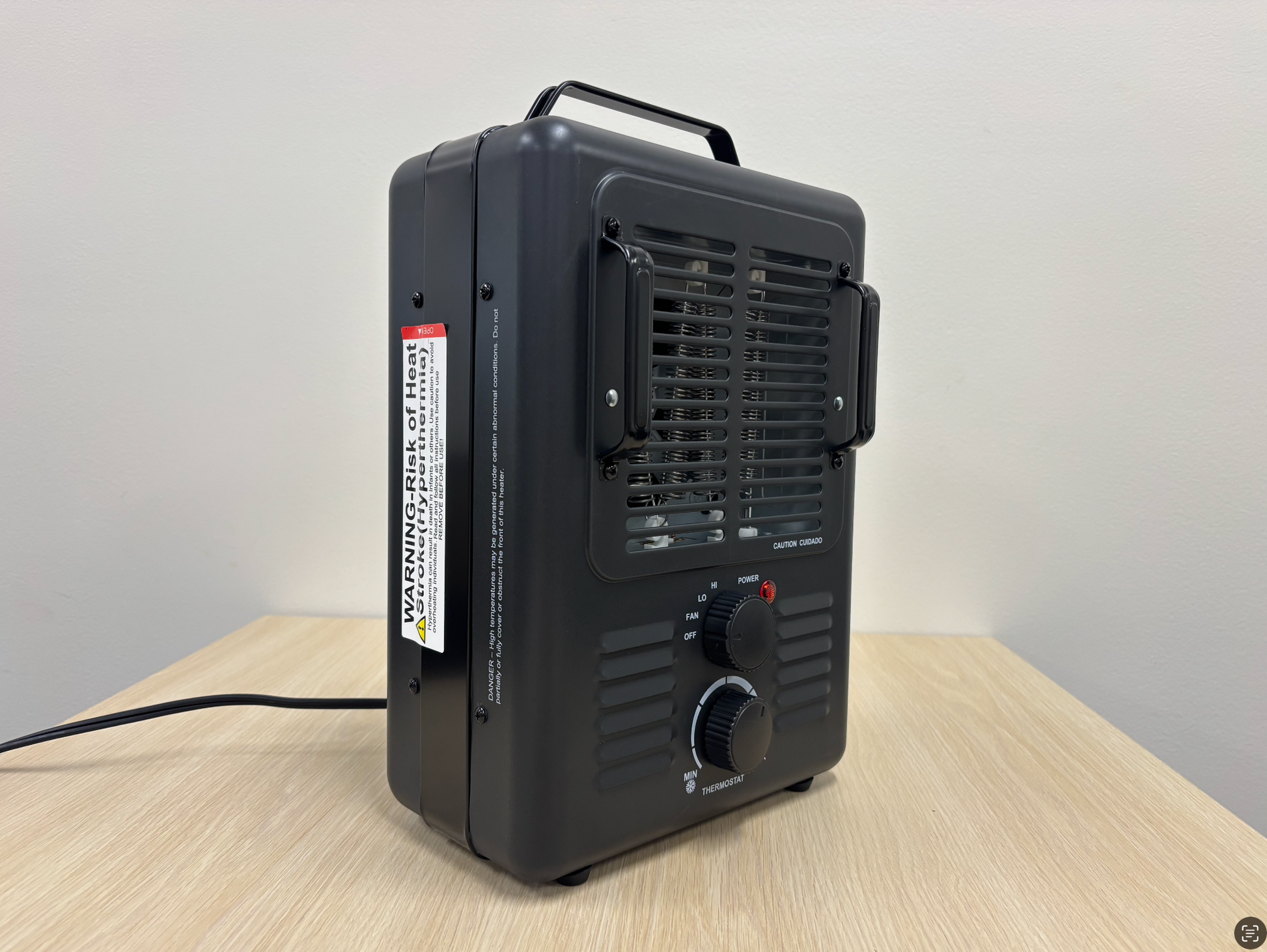 Black Milkhouse Heater